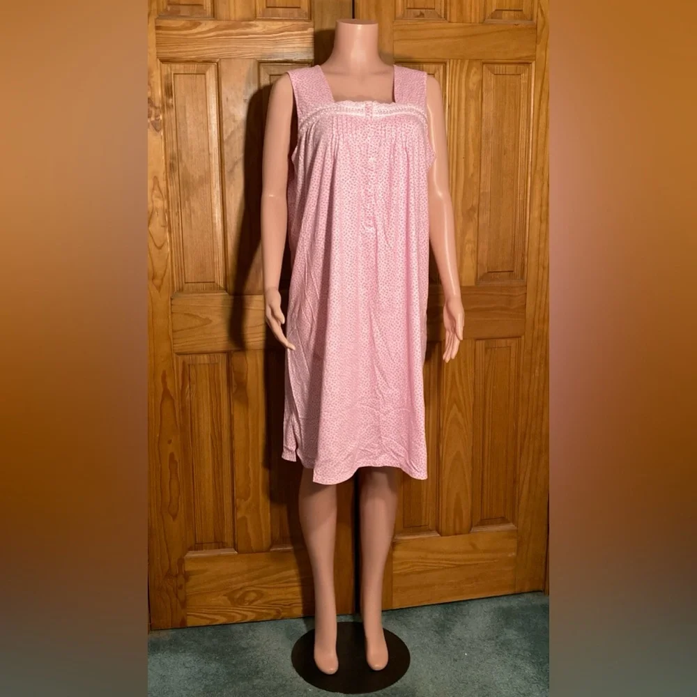 NWOT Simply Basic Vintage 90s Nightgown Nightie Pink Size XL 16/18